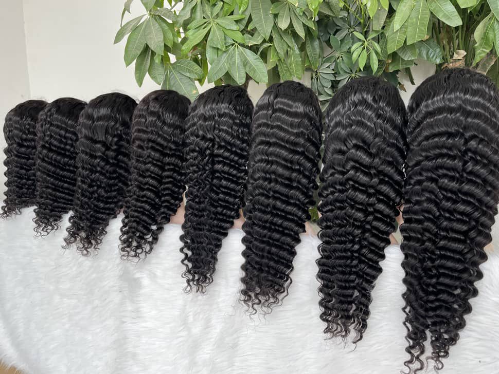 13x4 Lace Frontal – 100% Human Hair – Straight or Curly – Natural Color 1
