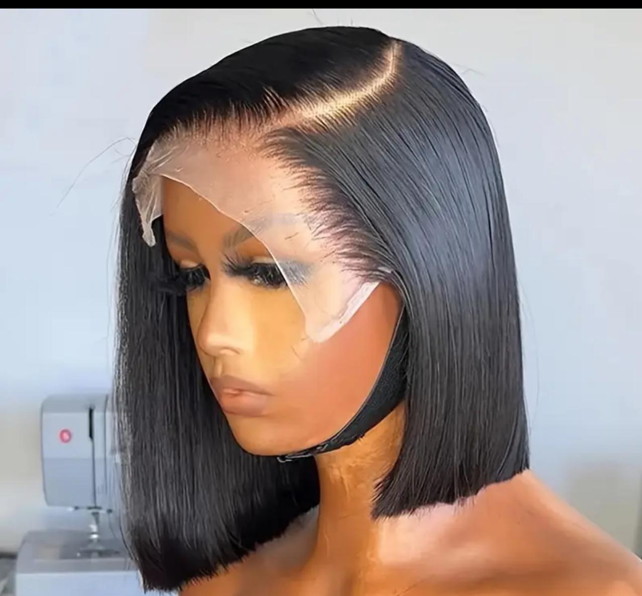 13x4 Lace Frontal – 100% Human Hair – Straight or Curly – Natural Color 1