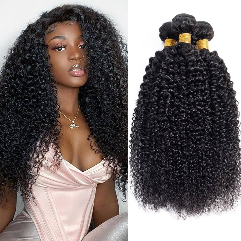 Bundle Natural 1B – 100% Human Hair – Straight or Curly