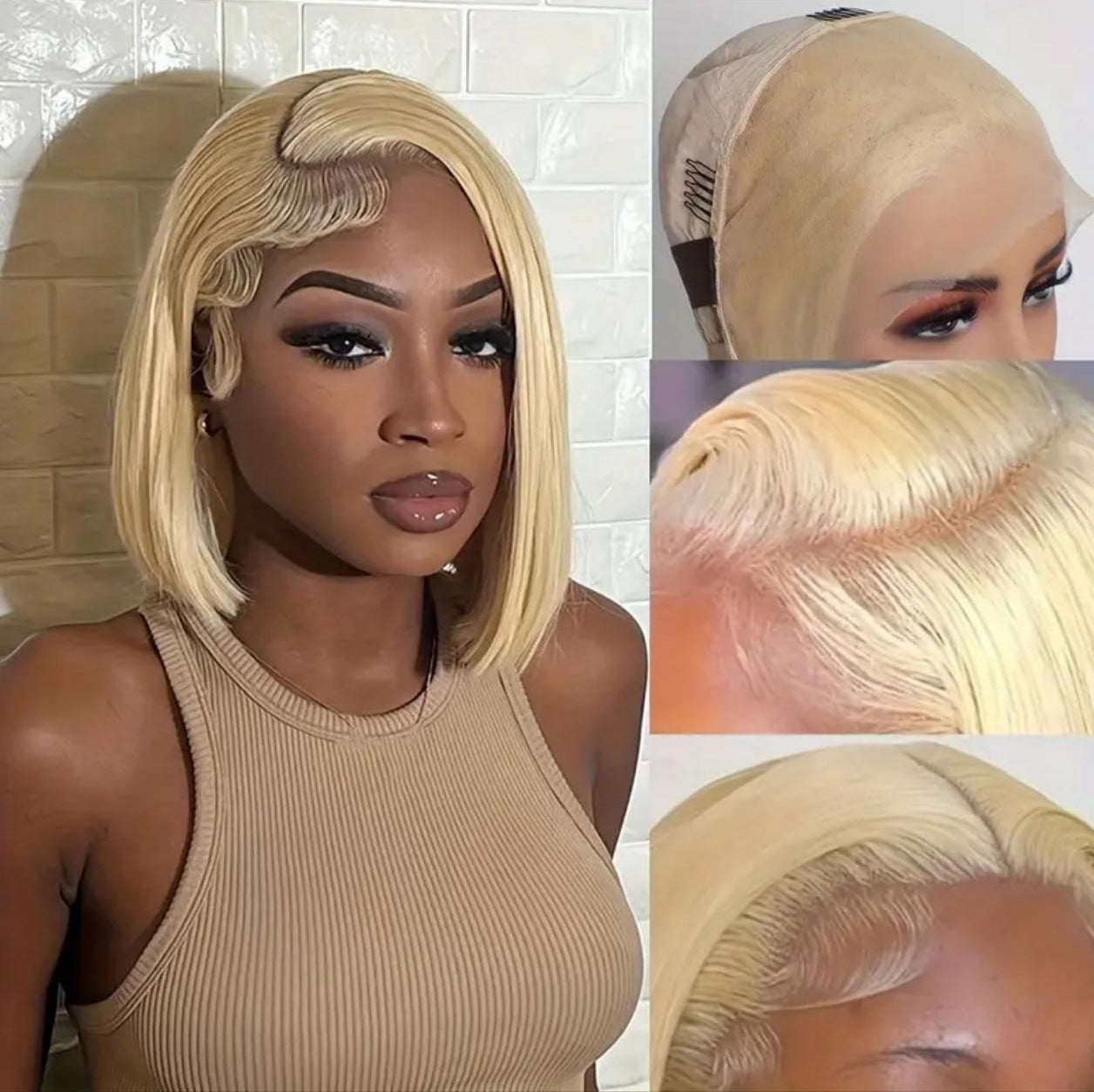 13x4 Lace Front Wig – Blonde 613