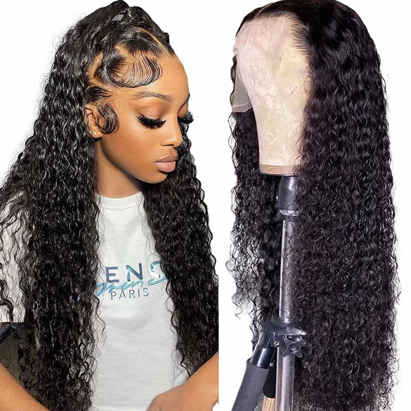 13x4 Lace Frontal – 100% Human Hair – Straight or Curly – Natural Color 1