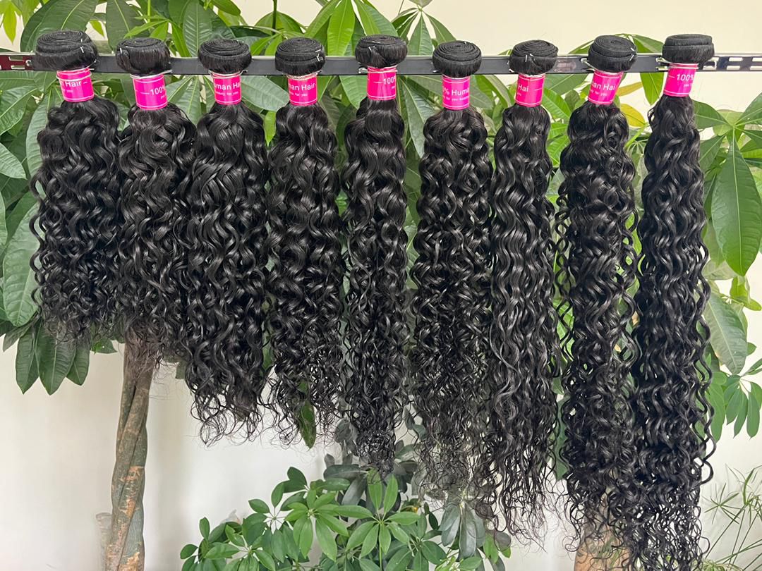 Bundle Natural 1B – 100% Human Hair – Straight or Curly