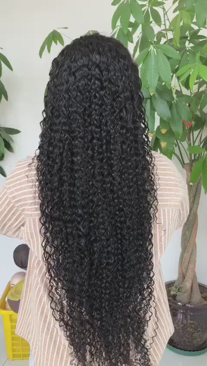 13x4 Lace Frontal – 100% Human Hair – Straight or Curly – Natural Color 1