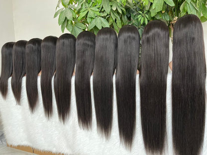 13x4 Lace Frontal – 100% Human Hair – Straight or Curly – Natural Color 1